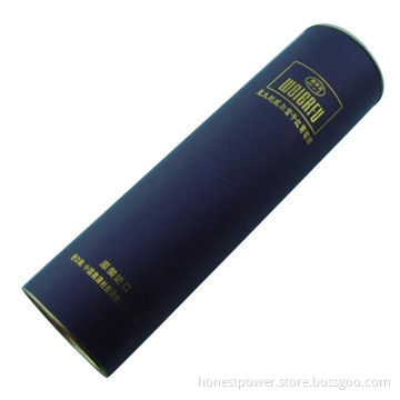 Paper Tubes with Gold Tin Cap/Bottom, Ideal for Wine, Tea and Gift Packing